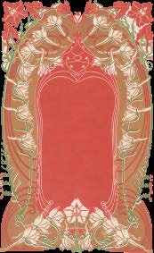 Marco ornamental rojo